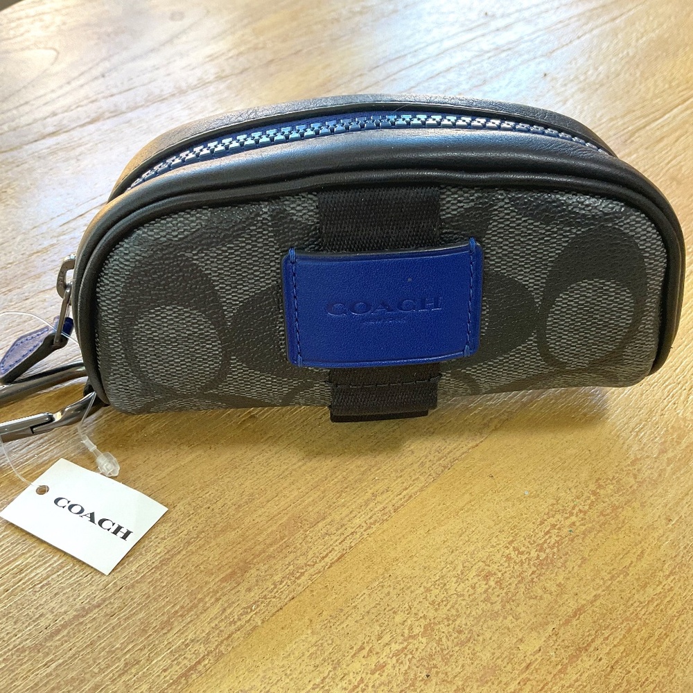 COACH Signature Canvas Golf Pouch Set NWT